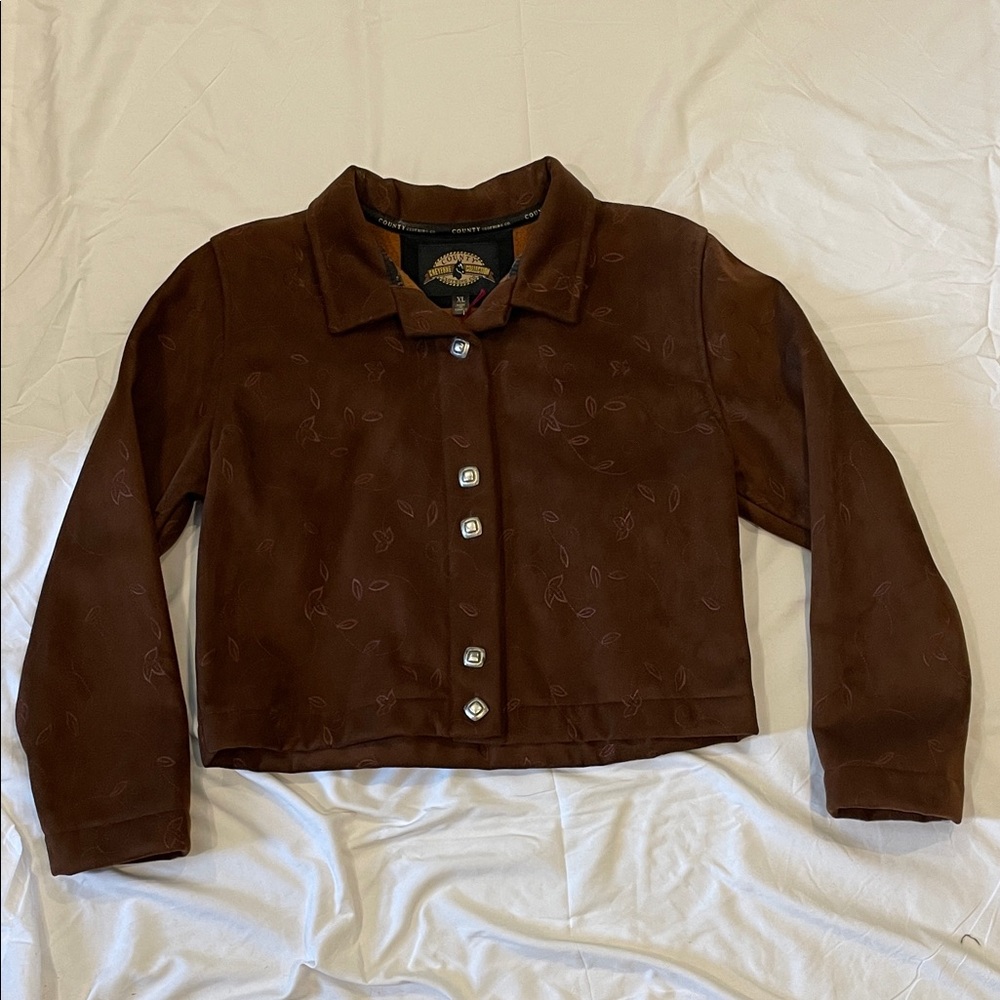 Nwot Brown Button-Up Jacket - image 1